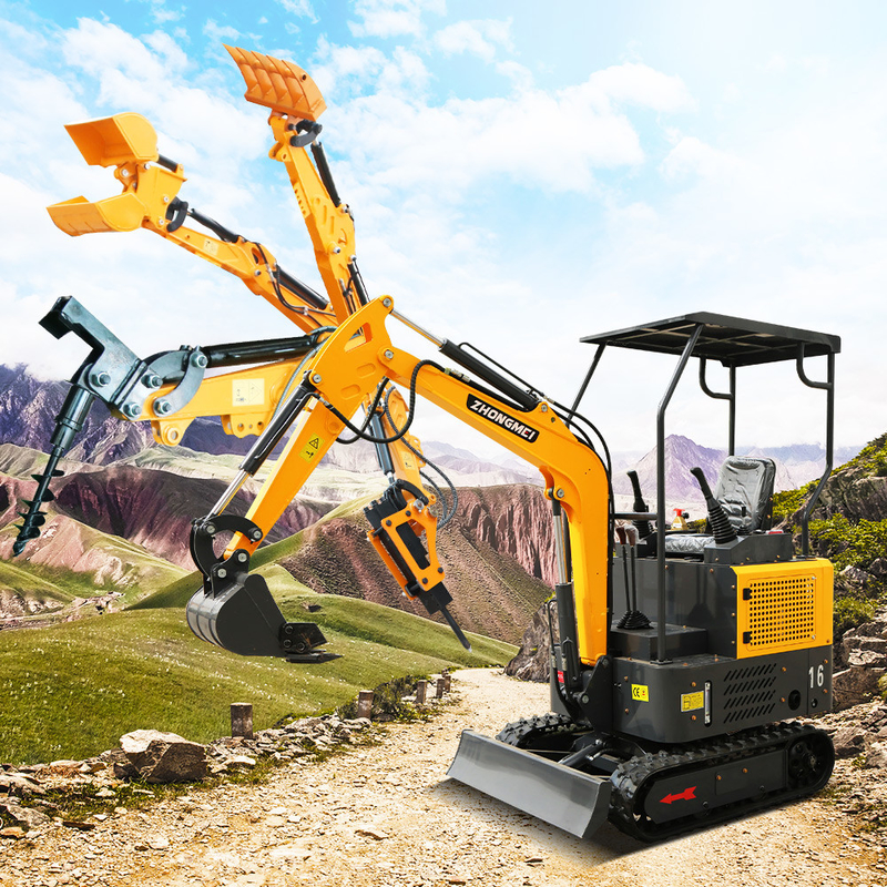 Crawler ZHONGMEI Minibagger землекопа Escavator Pelle excavadora 1,2 тонн экскаватор мини мини